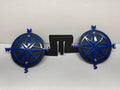 COMPASS FOOT PEGS FOR JEEP WRANGLER AND JEEP GLADIATOR in Blue Color