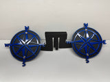 COMPASS FOOT PEGS FOR JEEP WRANGLER AND JEEP GLADIATOR in Blue Color