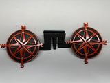 COMPASS FOOT PEGS FOR JEEP WRANGLER AND JEEP GLADIATOR in Orange  Color