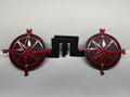 COMPASS FOOT PEGS FOR JEEP WRANGLER AND JEEP GLADIATOR in Red Color