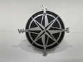 COMPASS FOR ANY 2 INCH RECEIVER  in SILVER For Jeep Wrangler JL and JK and JT