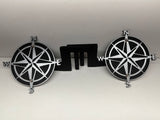 COMPASS FOOT PEGS FOR JEEP WRANGLER AND JEEP GLADIATOR in Silver Color