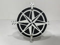 COMPASS FOR ANY 2 INCH RECEIVER  in WHITE For Jeep Wrangler JL and JK and JT