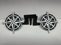 COMPASS FOOT PEGS FOR JEEP WRANGLER AND JEEP GLADIATOR in White Color