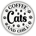 COFFEE CATS AND CHILL PEARL  WHITE CARBON FIBER TIRE COVER