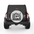 COLORADO COMPILATION SILVER CARBON FIBER TIRE COVER