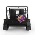 COLORFUL BULLDOG BLACK TIRE COVER FOR MOKE