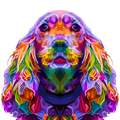 COLORFUL COCKER SPANIEL
