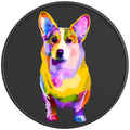 COLORFUL CORGI BLACK CARBON FIBER TIRE COVER