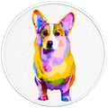 COLORFUL CORGI BLACK TIRE COVER