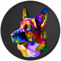 Colorful German Shepherd