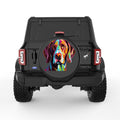 COLORFUL GERMAN SHORTHAIRED POINTER BLACK TIRE COVER