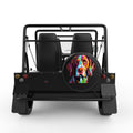 COLORFUL GERMAN SHORTHAIRED POINTER BLACK TIRE COVER FOR MOKE