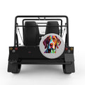 COLORFUL GERMAN SHORTHAIRED POINTER SILVER CARBON FIBER TIRE COVER FOR MOKE