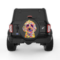 COLORFUL GOLDENDOODLE BLACK TIRE COVER