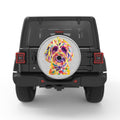 COLORFUL GOLDENDOODLE WHITE TIRE COVER
