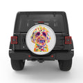 COLORFUL GOLDENDOODLE BLACK TIRE COVER