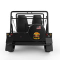 COLORFUL HAMBURGER  BLACK TIRE COVER FOR MOKE