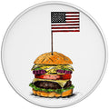 COLORFUL HAMBURGER WHITE TIRE COVER