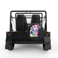 COLORFUL LABRADOR BLACK CARBON FIBER TIRE COVER FOR MOKE
