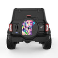 COLORFUL LABRADOR BLACK TIRE COVER