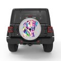 COLORFUL LABRADOR WHITE TIRE COVER