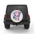 COLORFUL LABRADOR BLACK TIRE COVER