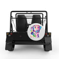 COLORFUL LABRADOR WHITE TIRE COVER FOR MOKE