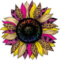 COLORFUL LEOPARD PRINT SUNFLOWER
