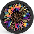 COLORFUL PURPLE TIE DYE SUNFLOWER PEARL  WHITE CARBON FIBER TIRE COVER