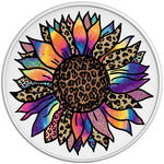 COLORFUL PURPLE TIE DYE SUNFLOWER
