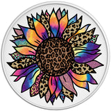 COLORFUL PURPLE TIE DYE SUNFLOWER