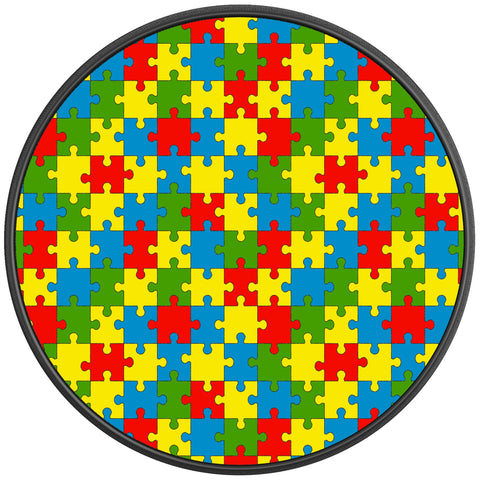 Colorful Puzzle PEARL  WHITE CARBON FIBER TIRE COVER