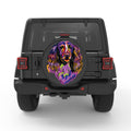COLORFUL SPRINGER SPANIEL BLACK CARBON FIBER TIRE COVER