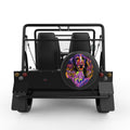 COLORFUL SPRINGER SPANIEL BLACK CARBON FIBER TIRE COVER FOR MOKE
