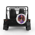 COLORFUL SPRINGER SPANIEL WHITE CARBON FIBER TIRE COVER FOR MOKE