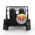 TAKE A HIKE SILVER CARBON FIBER TIRE COVER FOR MOKE