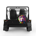 COLORFUL WEIMARANER BLACK TIRE COVER FOR MOKE