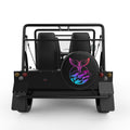 COLORFUL WHALE TAIL BLACK TIRE COVER FOR MOKE