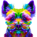 COLORFUL YORKSHIRE TERRIER