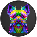 Colorful Yorkshire Terrier