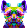 COLORFUL YORKSHIRE TERRIER