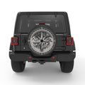 COMPASS LANDSCAPE BLACK CARBON FIBER TIRE COVER