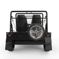 COMPASS LANDSCAPE BLACK CARBON FIBER TIRE COVER FOR MOKE