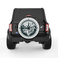 COMPASS LANDSCAPE PEARL  WHITE CARBON FIBER TIRE COVER