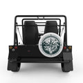COMPASS LANDSCAPE WHITE CARBON FIBER TIRE COVER FOR MOKE