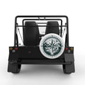 COMPASS LANDSCAPE WHITE TIRE COVER FOR MOKE