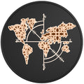 COMPASS MAP BLACK TIRE COVER