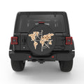 COMPASS MAP PEARL  WHITE CARBON FIBER TIRE COVER