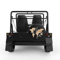 COMPASS MAP BLACK TIRE COVER FOR MOKE